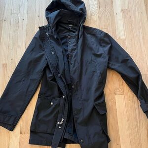 J.Crew Black Hooded Jacket